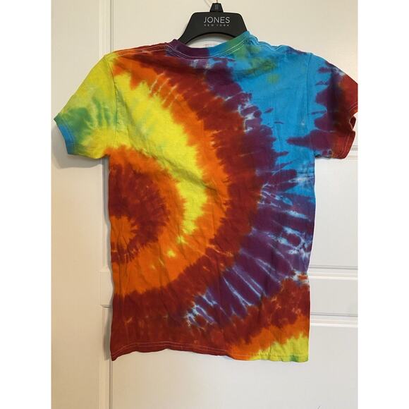 Gildan Other - Gildan MULTI-COLOR Rainbow Hand-dyed TIE DYE YouSmall T-SHIRT Heavy Cotton 100%
